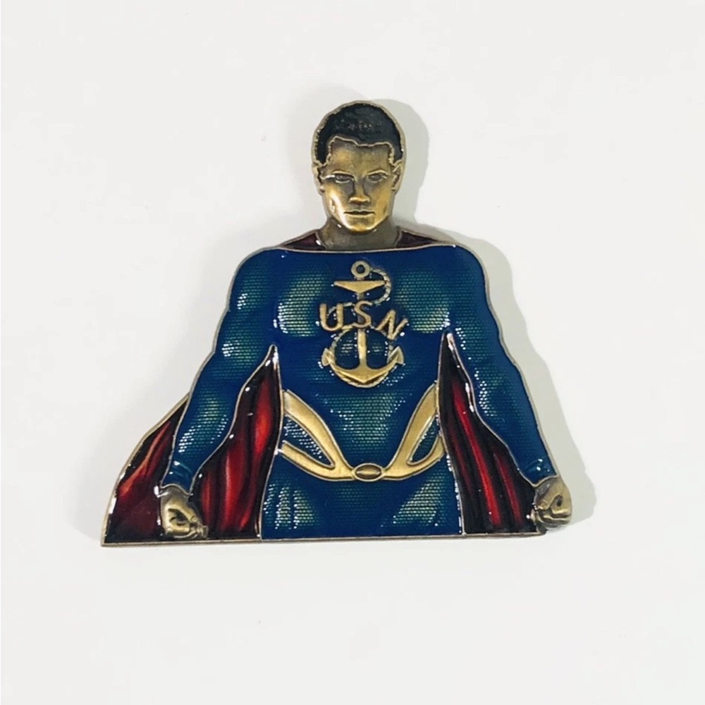 USN Navy Chiefs CPO Challenge Coin Superman “This Is My World’s Symbol For Hope”